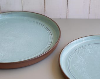 Handmade Ceramic Plates: Contemporary Stoneware Pottery Artisanal Dinnerware