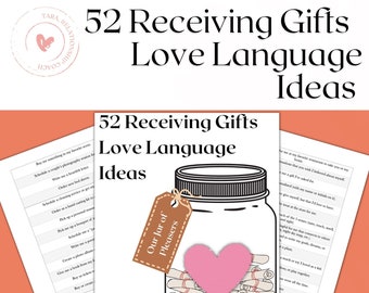52 Receiving Gifts Love Language Ideas for Your Own "Jar of Pleasers" | Love Languages | Date Ideas | Couples Date Ideas | Romance