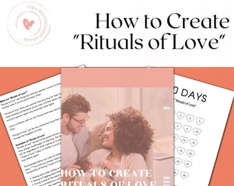 How to Create "Rituals of Love" | Couples Coaching Worksheets | Connection | Marriage Worksheets | Relationship Worksheets | Couples therapy