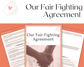 Overeenkomst inzake eerlijke strijd | Werkbladen voor relatietherapie (pdf)