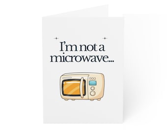 Funny Dirty Anniversary Card for Him | Microwave Joke (Digital Download)