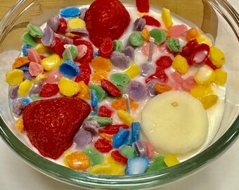 Vela en forma de tazón de cereal