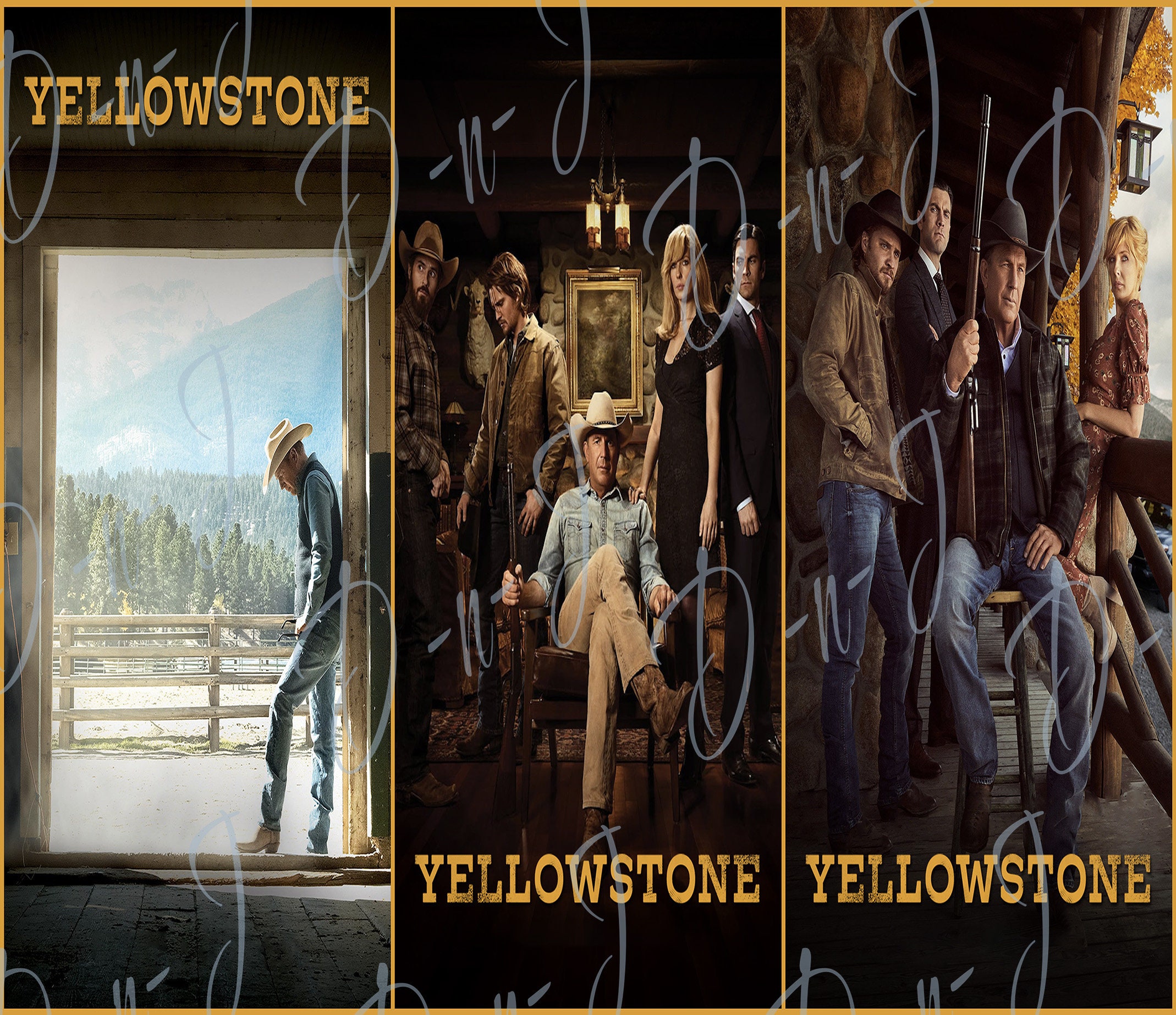 Yellowstone Show Design 300dpi High Res Sublimation 20 and 30 Etsy