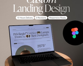 Custom Landing Page Design - Modern Website UI/UX Design (Figma)