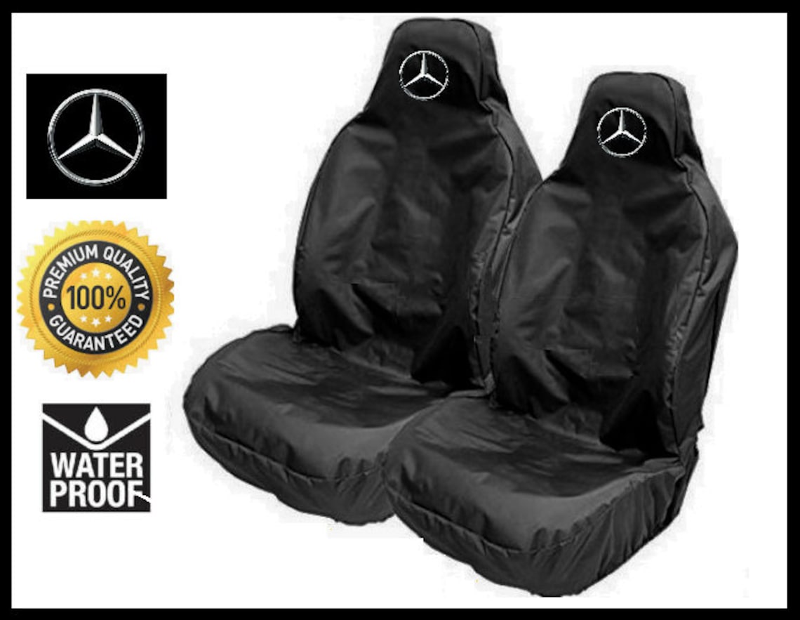 Mercedes Benz Logo Car Seat Covers Protectors X2 for AMG Etsy UK