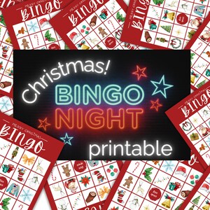 Christmas Bingo Printable, Christmas Bingo Game, Christmas Bingo Cards, ,Printable Christmas Bingo Cards, Christmas Printable