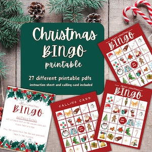 Christmas Bingo Printable, Christmas Bingo Game, Christmas Bingo Cards, ,Printable Christmas Bingo Cards, Christmas Printable