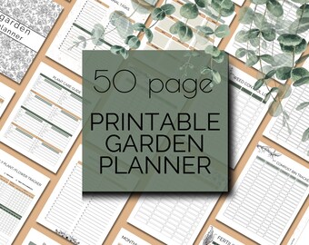 Druckbarer Gartenplaner: Planer Pflanzen, Garten Checkliste (PDF)