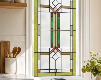 Soften Views with Art Deco Diamond Window Film, Custom Size Available