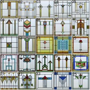 Custom Size Window Film Stained Glass Static Cling Sticker Frosted Privacy Door Office Home Decal