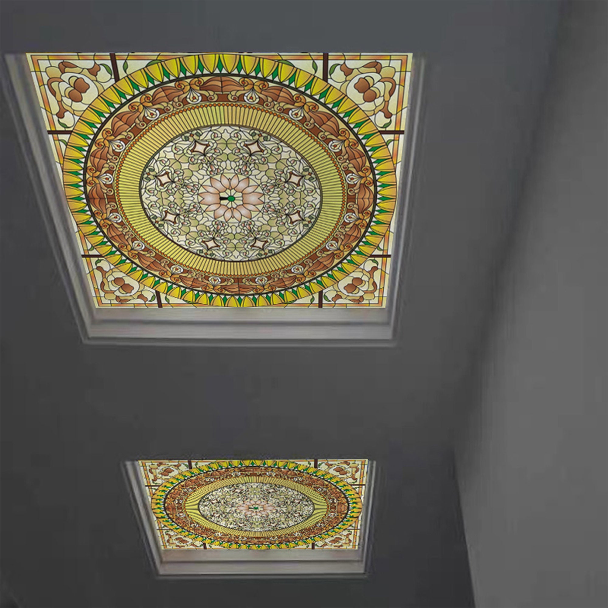 Customized Window Film Stained Glass Films Frosted Privacy Static Cling ...
