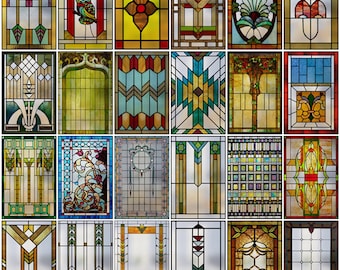 Window Privacy Film Stained Glass Rainbow Clings: Window Tinting Film for Home Bathroom UV Blocking Decorative Static Sticker Non Adhesive