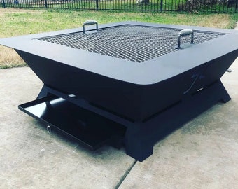 Monarch Fire Pit | Wood Burning Outdoor Firepit | Custom Morden Design | Model # WBFP640E