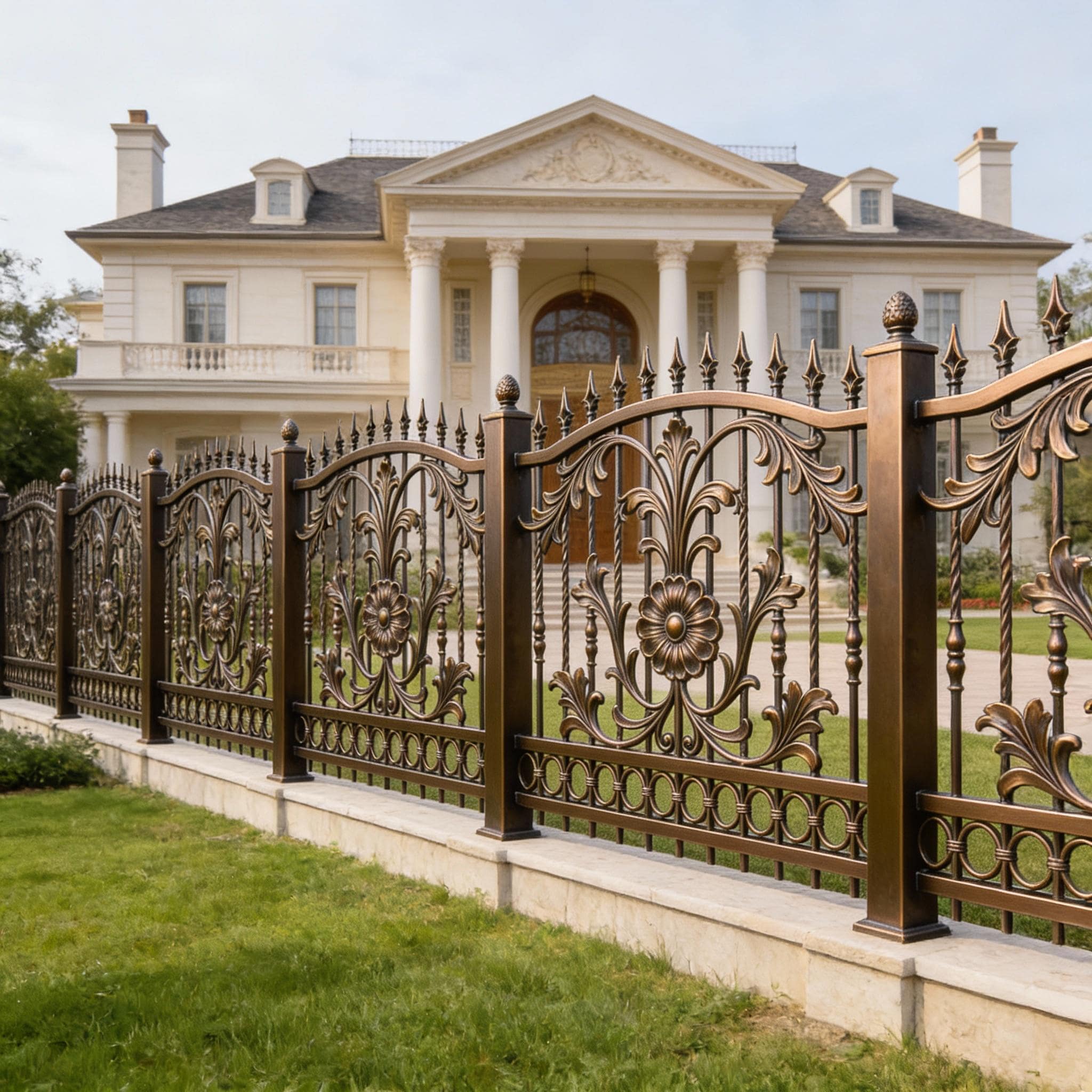 Ornamental Wrought Iron Fence Panels Model # OFP932E - Etsy