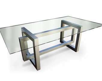 Stainless Steel Dining Table Legs - Meeting Room Table Legs - Made In Canada - Model # TLSS 503
