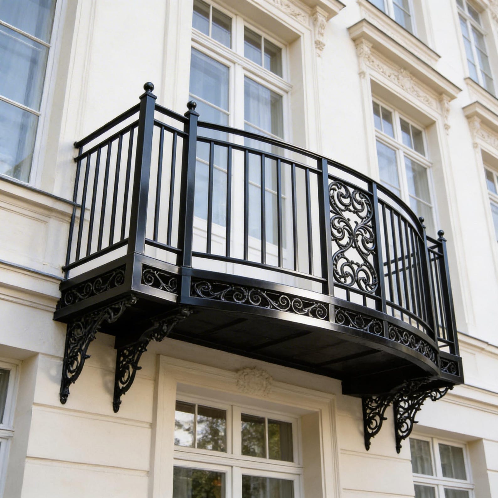 Canadian Terrace Railing Ross Wrought Iron Balcony Railing Design - Railing Balcony Panels ...