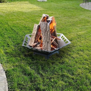 Modern Hexagon Shape Fire Pit Bowl | Custom Fabrication; Outdoor Fire Bowl | Made in Canada – # WBFP649E