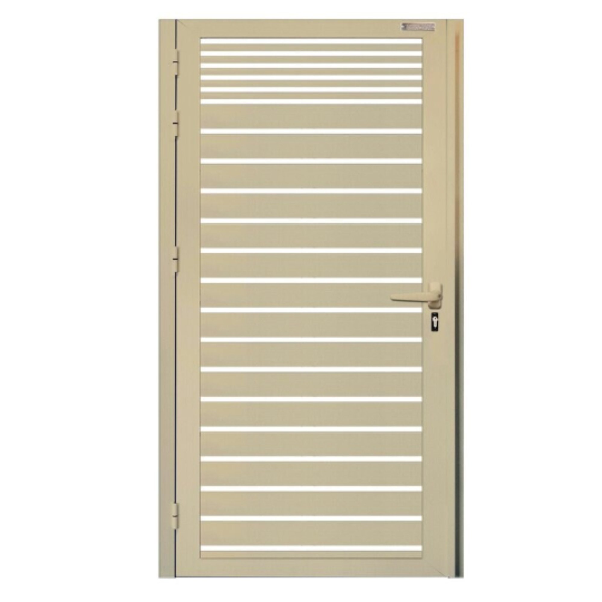 Modern Horizontal Pattern Metal Side Yard Gate Stunning Custom