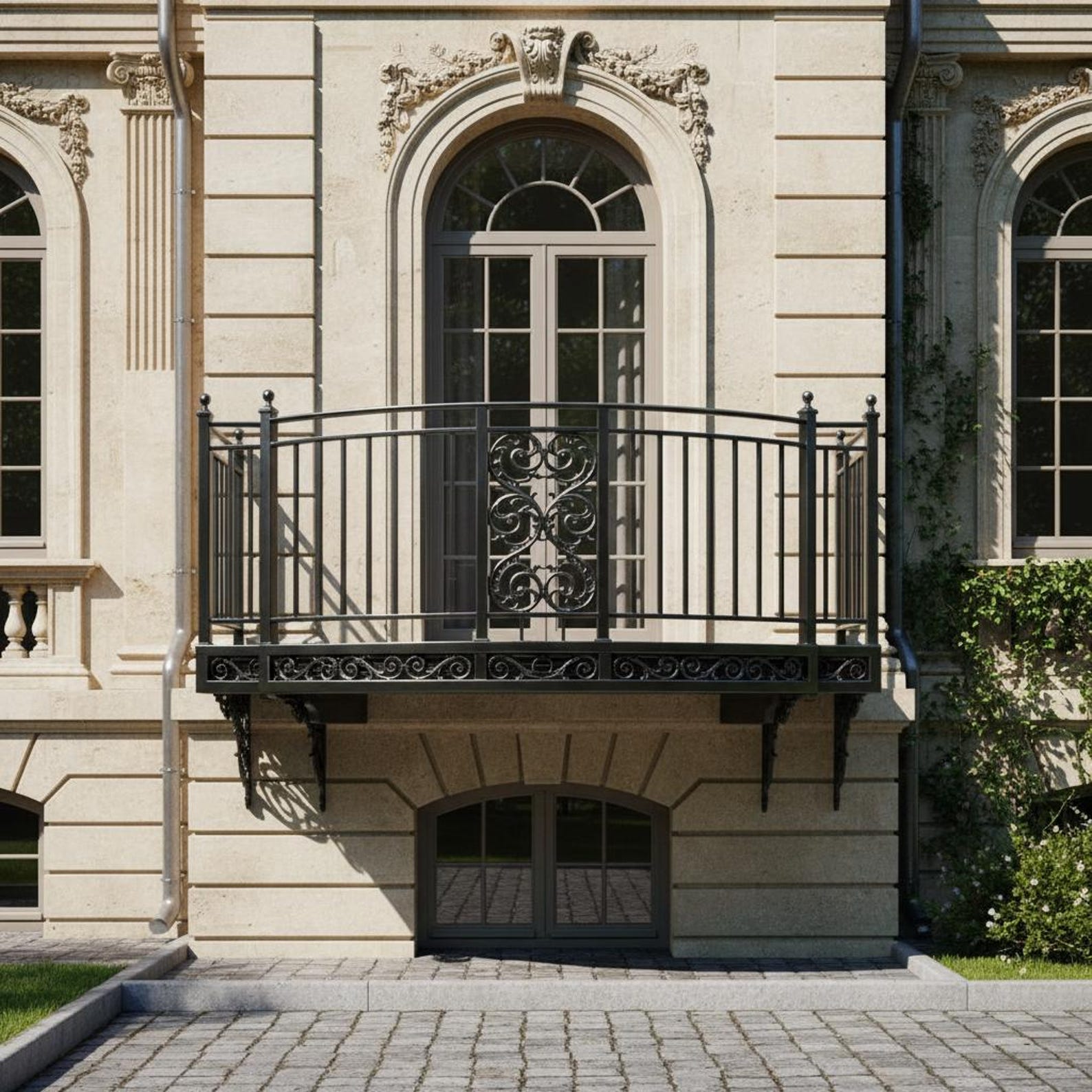 Canadian Terrace Railing Ross Wrought Iron Balcony Railing Design - Railing Balcony Panels ...
