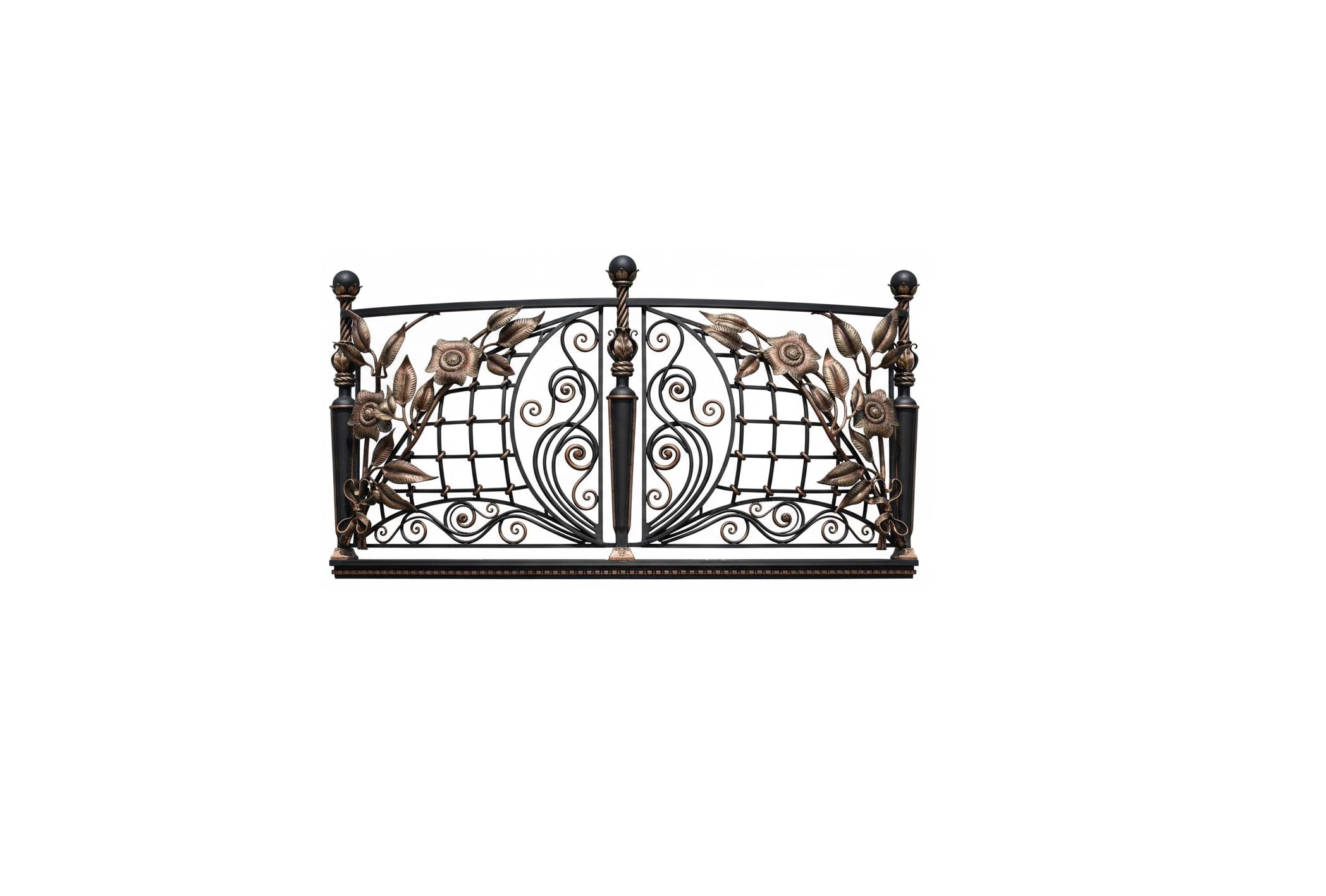 French Wrought Iron Balcony Railing Design - Railing Balcony Panels ...
