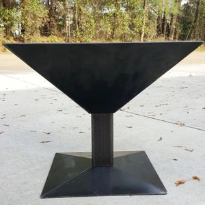 Pozo de fuego cuadrado con diseño de copa de vino/Cuenco de leña de acero sólido portátil/Fabricado en Canadá – Modelo n.° WBFP650E