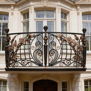 French Design Railing French Wrought Iron Balcony Railing Design - Railing Balcony Panels ...