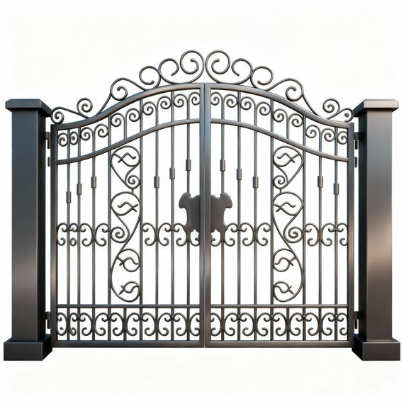 Cancello In Ferro Battuto Per Vialetto – London City LCSL145 – Metal, Made In UK