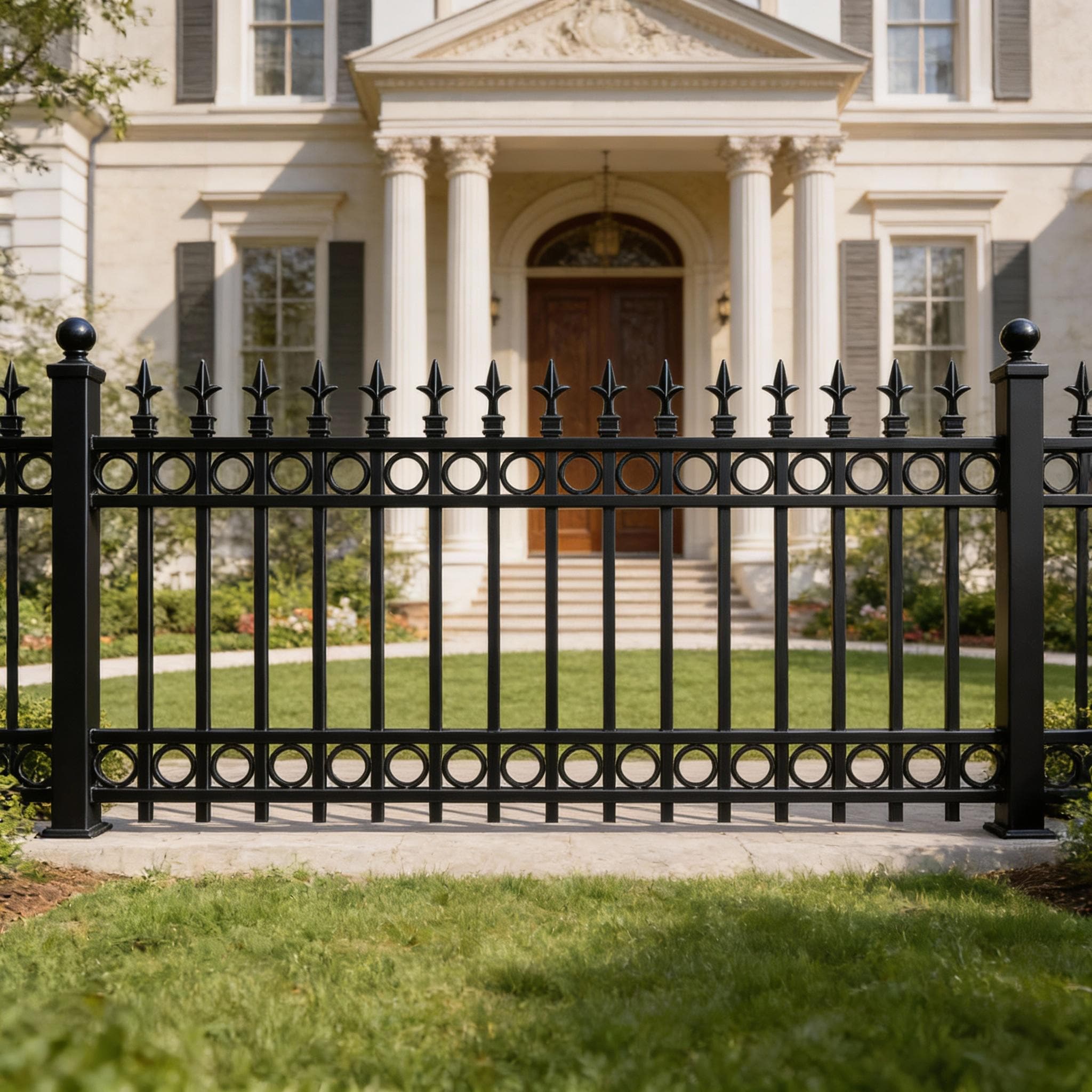 Ornamental Fence Panel - Wrought Iron Fence | Heavy Duty Metal Fence