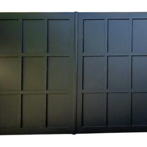 Black Solid Metal Driveway Gate| Modern Design Heavy Duty Gate | Made in Canada – Model # 075E