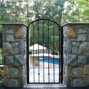 Gorgeous & Simple Fence Design Metal Garden Gate | Classic Fabrication Metal Back Yard Gate | Made in Canada– Model # 313E