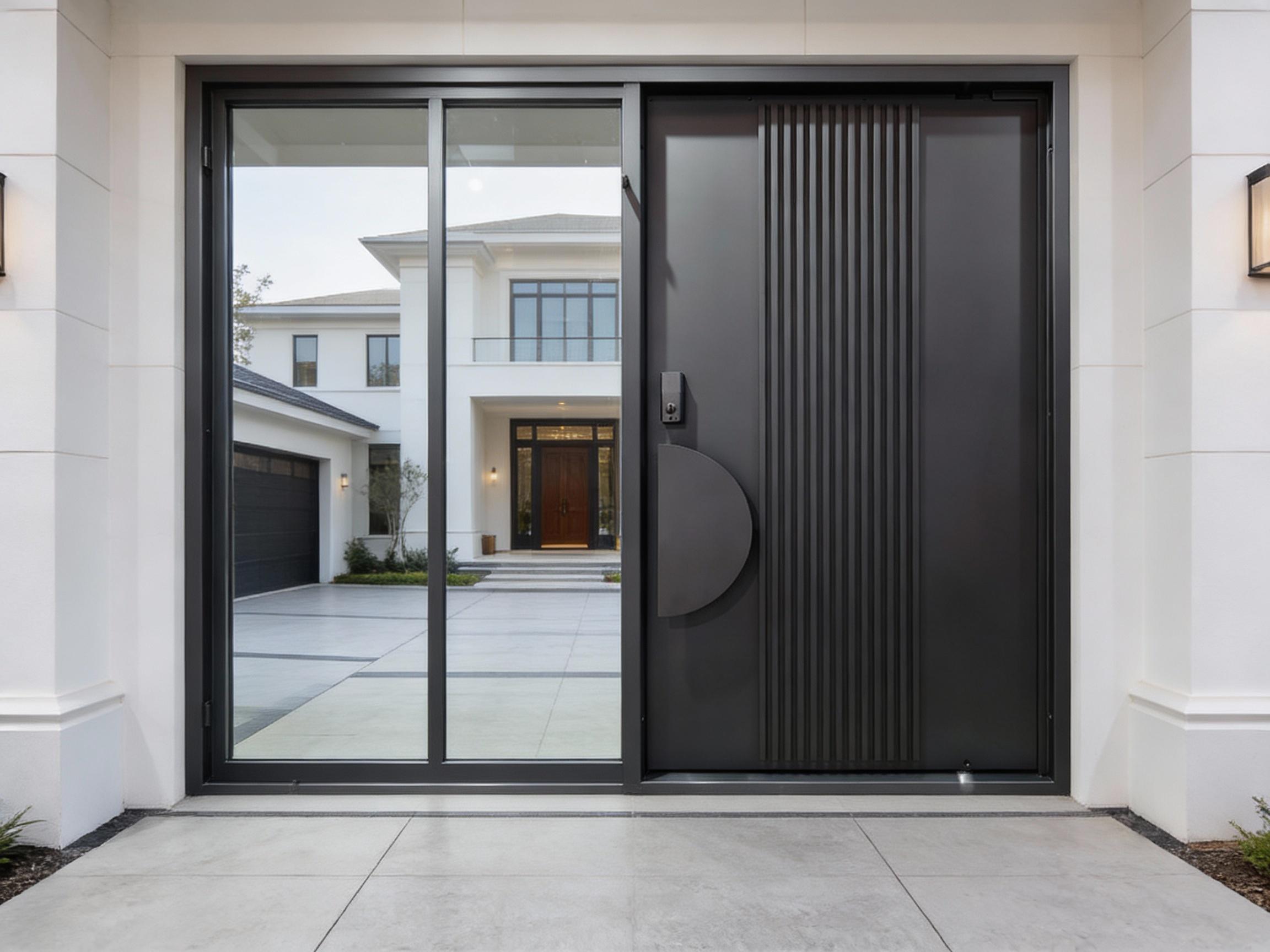Nice Door Ridges Contemporary Ridge Panel Pivot Design Door Square Top Model # IWD1097E ...