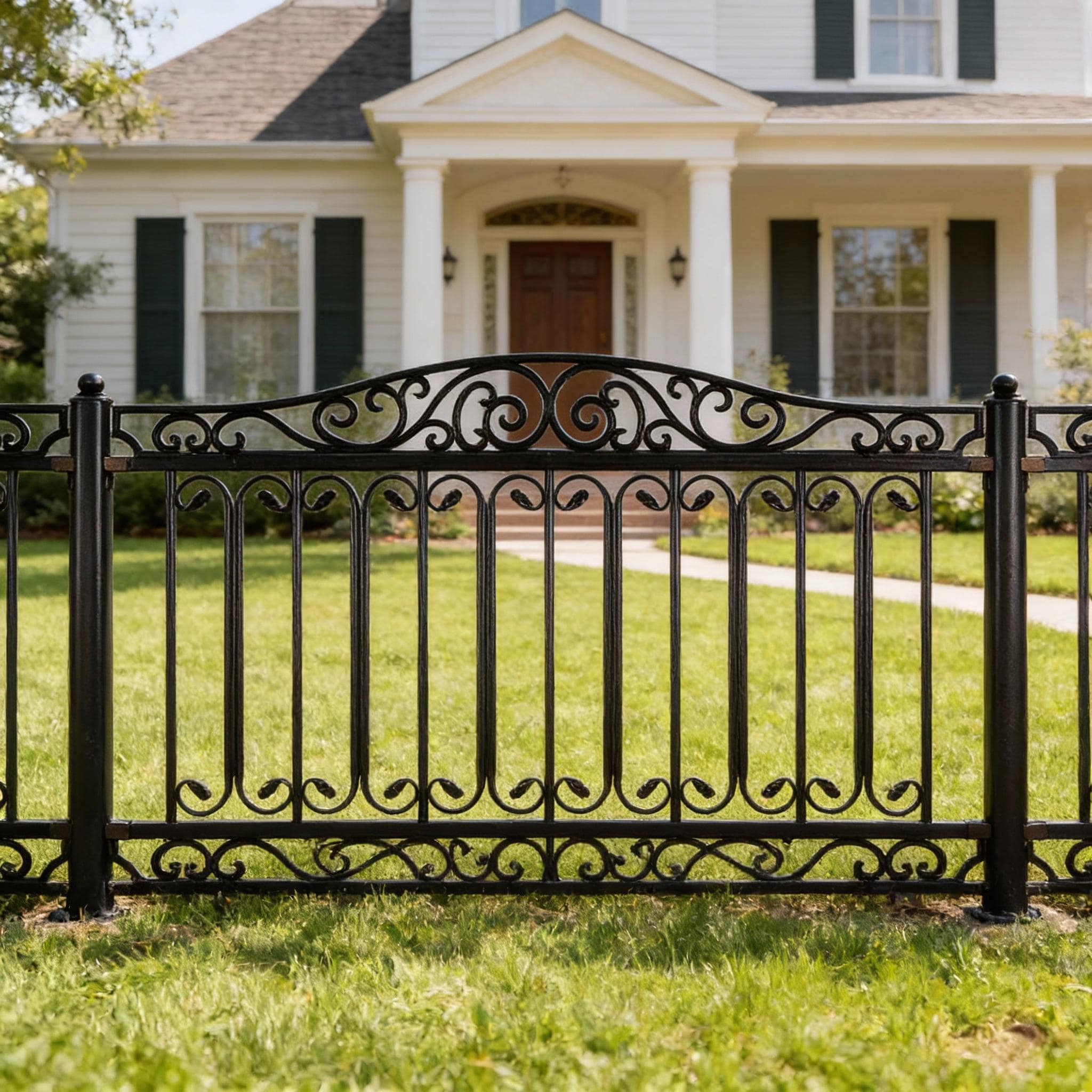 Ornamental Fence Panel - Wrought Iron Fence | Heavy Duty Metal Fence