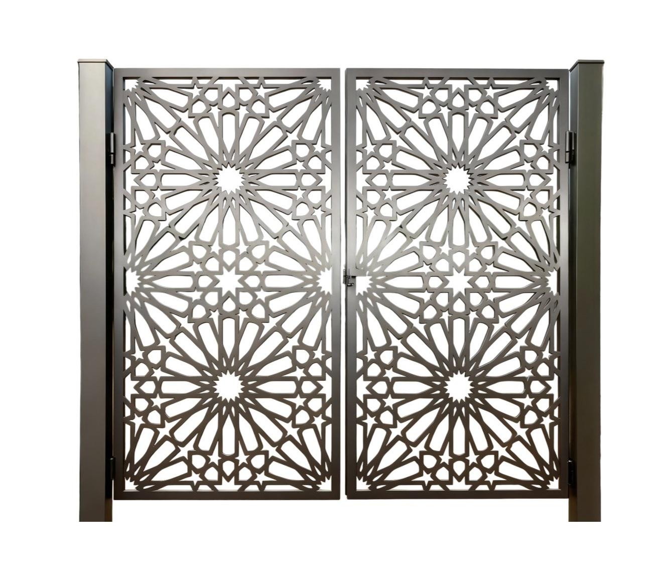 【ラプンツェル様用】SINSID / Enter The Gates Starcrest Passage – Double-panel Metal Man Door With Islamic