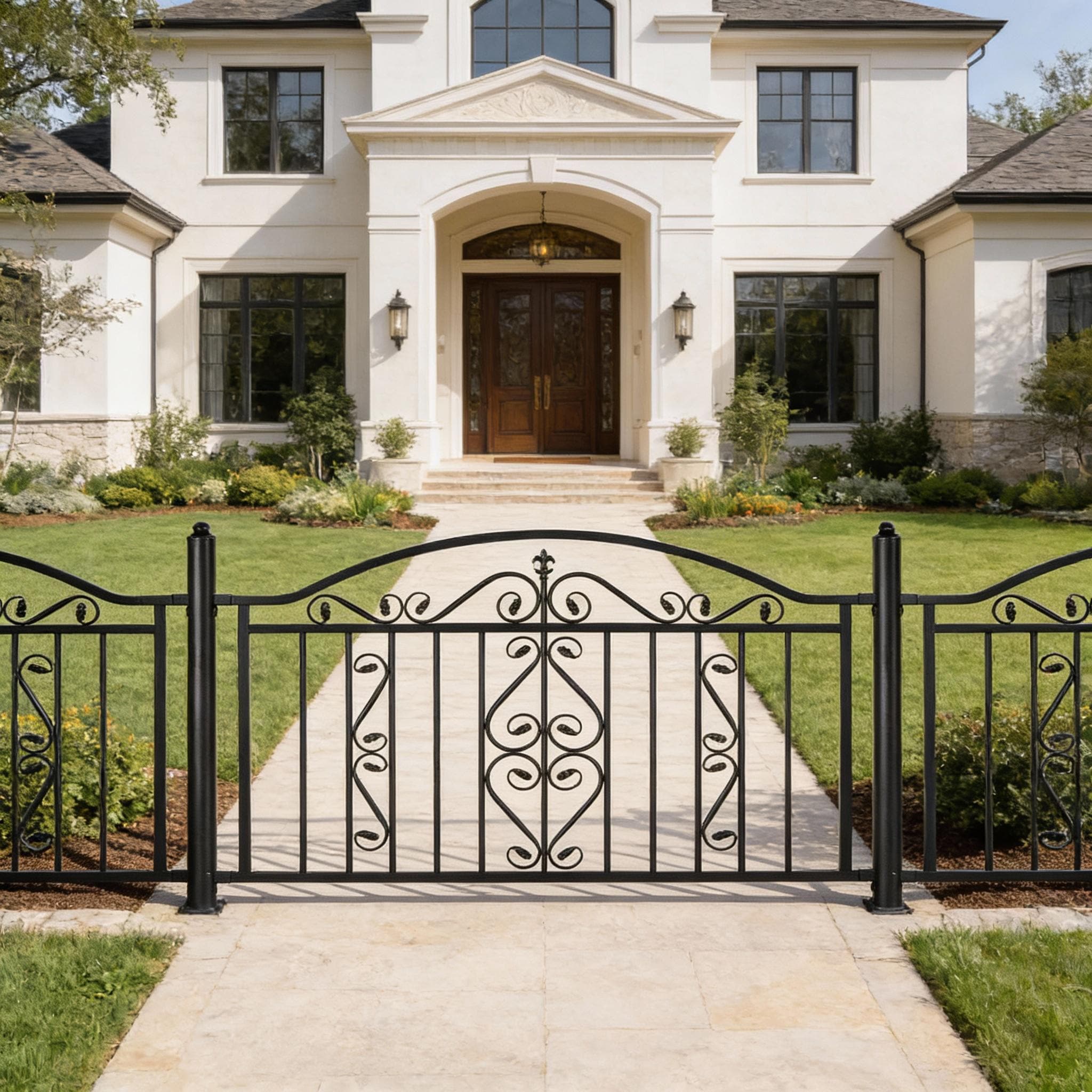 Ornamental Fence Panel - Wrought Iron Fence | Heavy Duty Metal Fence