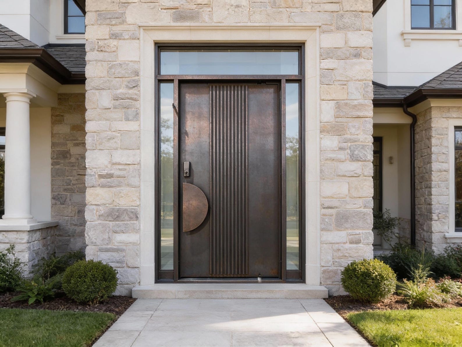 Nice Door Ridges Contemporary Ridge Panel Pivot Design Door Square Top Model # IWD1097E ...