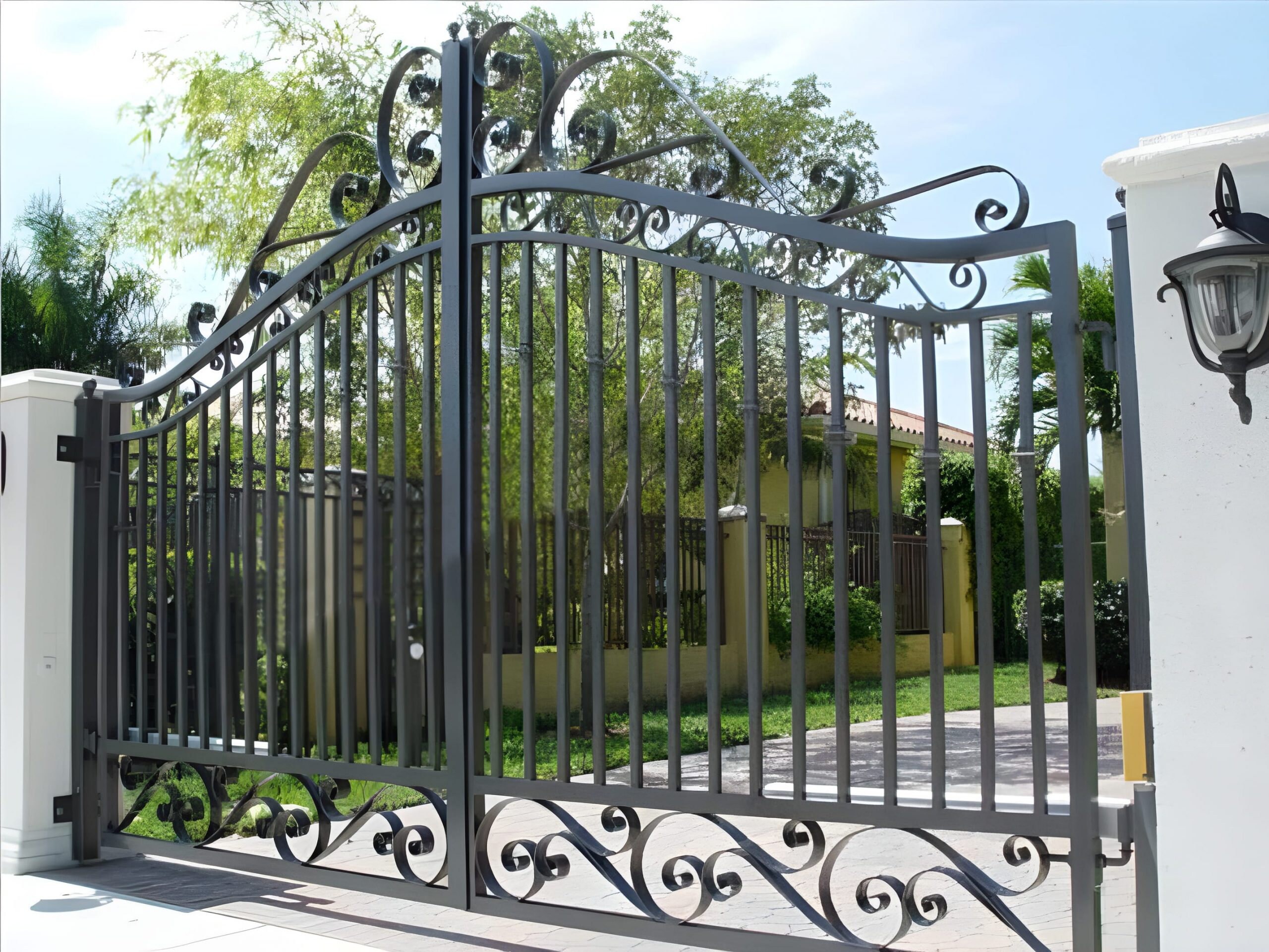 Stylish & Unique Entrance Gate Dual Swing Metal Entry Gate Etsy
