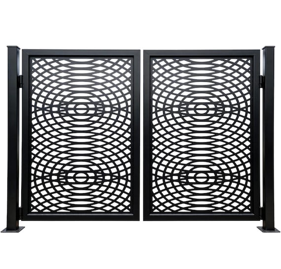 Orbitveil Passage – Ornamental Metal Man Door With Concentric