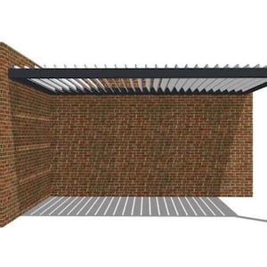 Corner Against Louvered Pergola | Model # CA104E