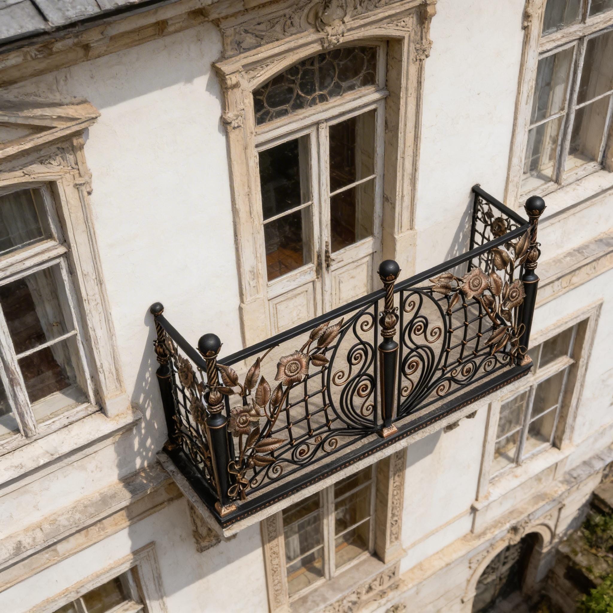 Franch Railing French Wrought Iron Balcony Railing Design - Railing Balcony Panels ...