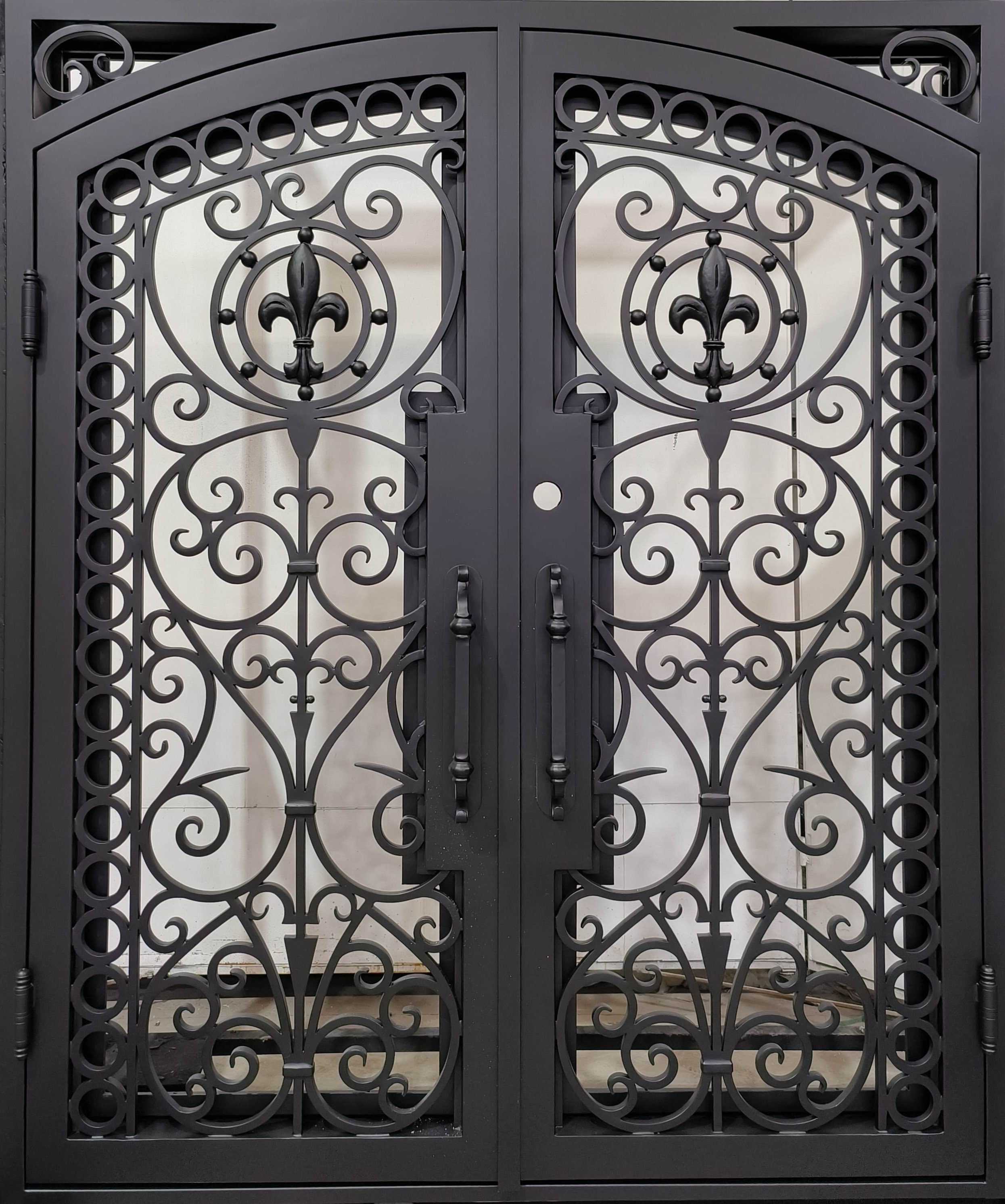 Wrought Iron Door | Square Top With Kickplate | Model # IWD