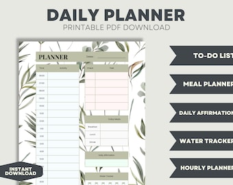 Cute His & Hers Printable daily planner Calendar 2022 Todo list and bonus habit tracker Reflection sheet todays plan template Cute His & Hers Printable daily planner Calendar 2022 Todo list and bonus habit tracker Reflection sheet todays plan template