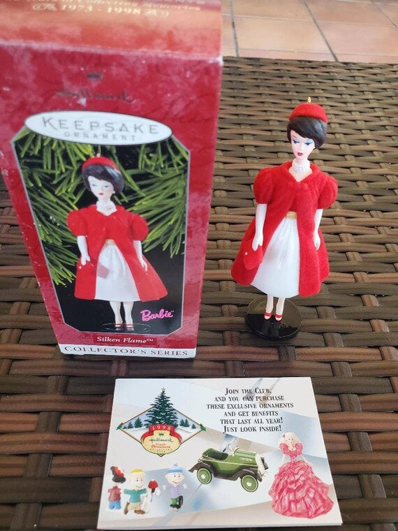 98’ Hallmark Keepsake Barbie COLLECTOR’S SERIES Ornaments #5 Silken Flame