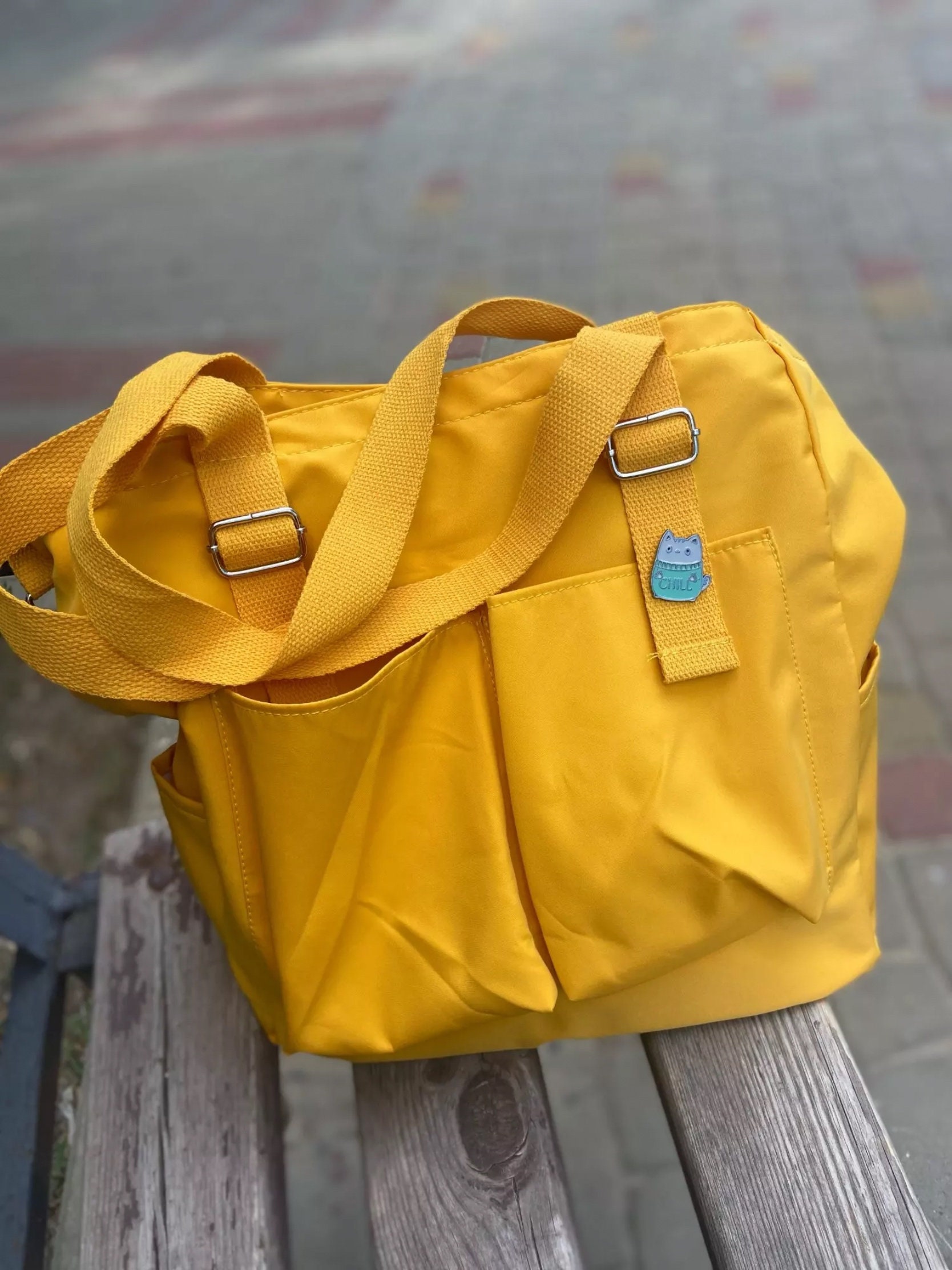 Waterproof Tote Bag
 Waterproof Canvas Tote Bag Big Eco Friendly Vintage Crossbody Etsy UK