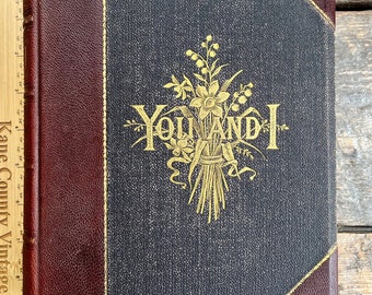 Unglaubliches Buch über Etikette, Gesellschaft (1886) "Du und Ich, oder Moralische, intellektuelle und soziale Kultur" von Rose E. Cleveland, der Schwester des Präsidenten