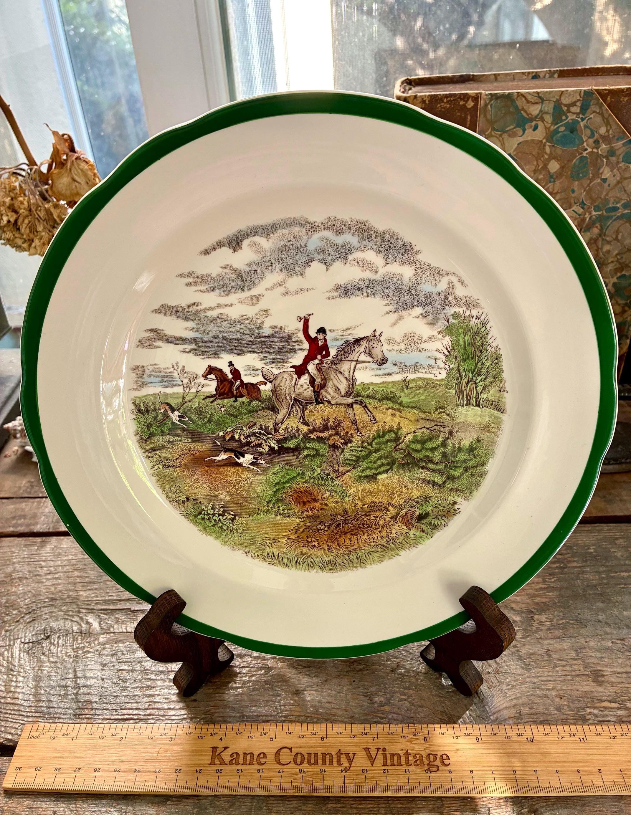 English Fox Hunt Dinnerware - Etsy