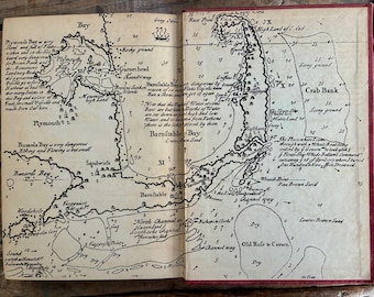 Ciekawa, zabytkowa (1923) książka „Piraci z wybrzeża Nowej Anglii 1630-1730” autorstwa Dow & Edmonds; Kidd, Roberts, William Fly, życie piratów!