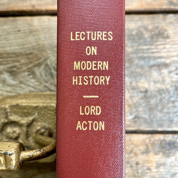 Antikes (1921) Original-Interieur, schön gebundene „Lectures on Modern History“ von Lord Acton, Cambridge-Professor; hauptsächlich 16.-18. Jahrhundert