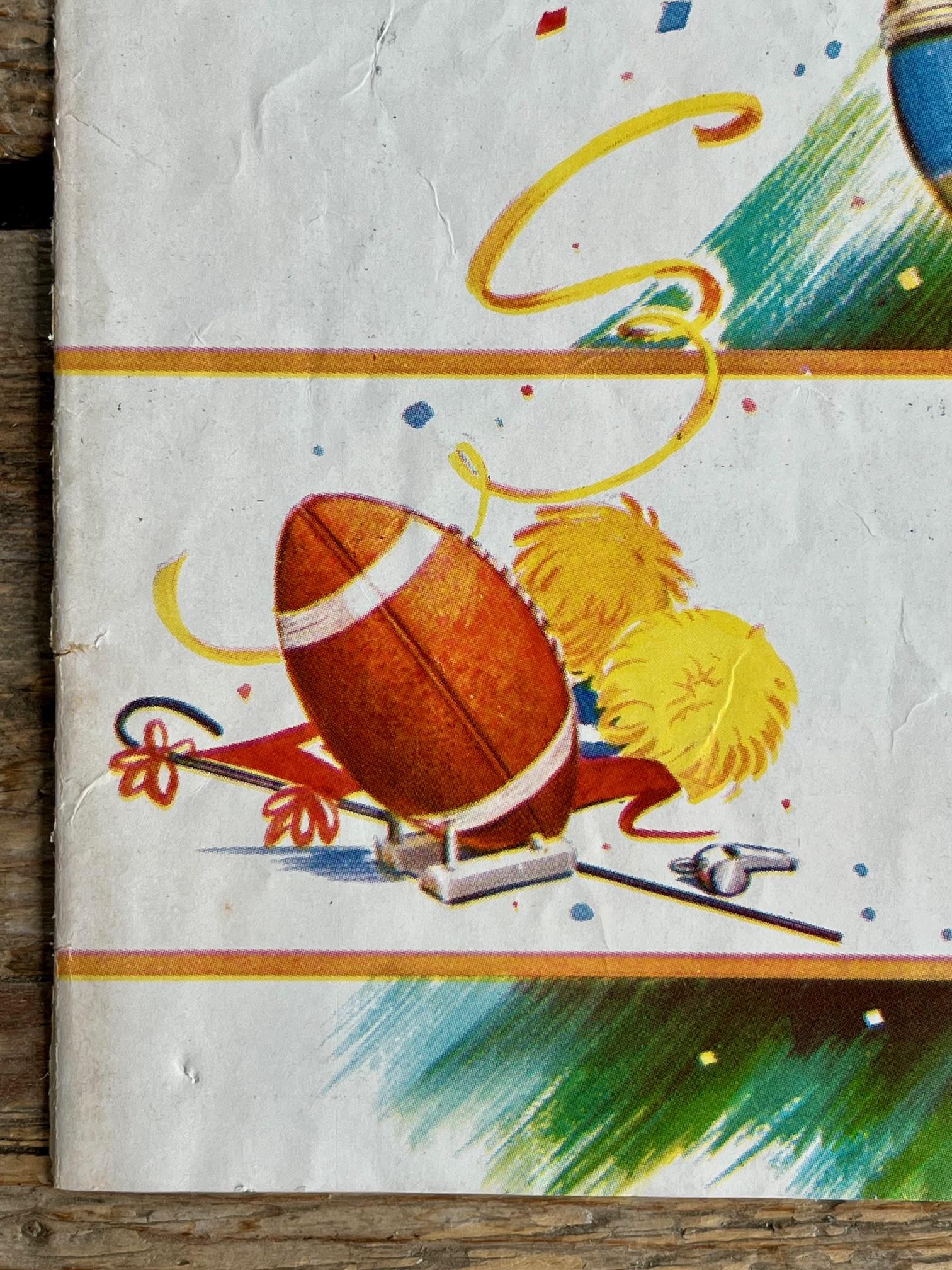 Vintage 1960s Sports Art! October 1964 Football Program Elgin Vs