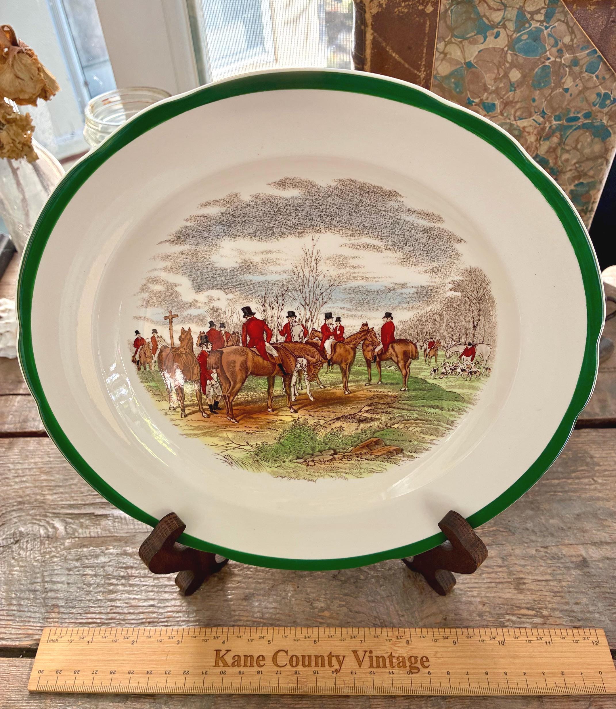 English Fox Hunt Dinnerware - Etsy