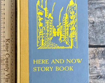 Vintage (1948) "Here and Now Story Book" di Lucy Sprague Mitchell, per bambini dai 2 ai 7 anni; illustrato da Hendrik Willem Van Loon; bel regalo!